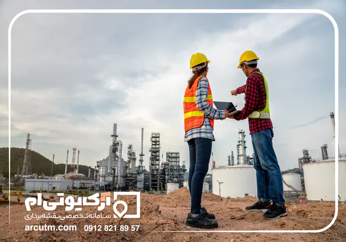 مراحل تهیه نقشه یو تی ام چالوس