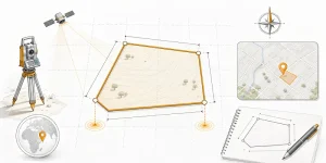 نحوه ترسیم کروکی و جانمایی مختصات نقشه UTM