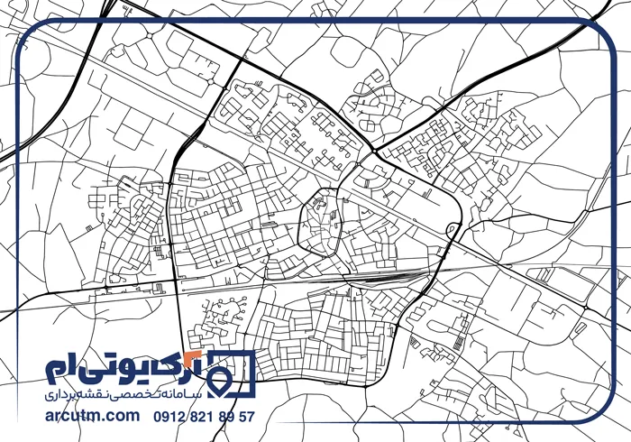 بررسی تفاوت مختصات عکس هوایی و نقشه هوایی